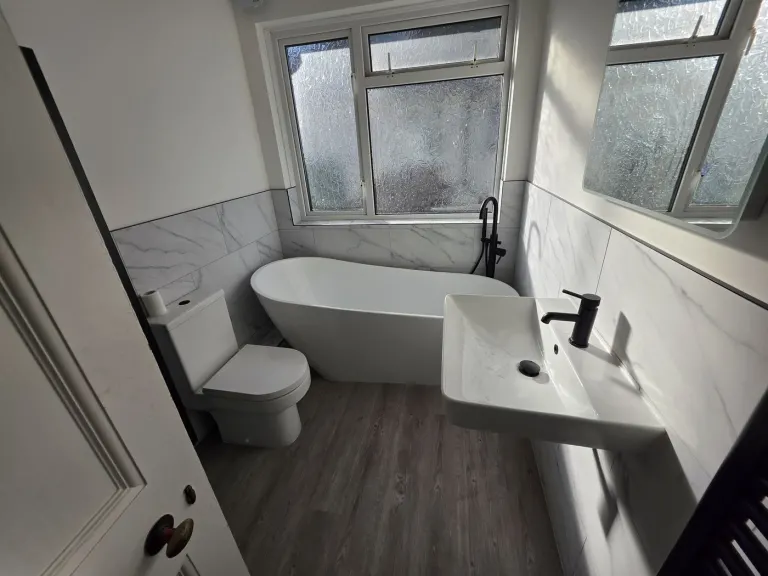 Bathroom refit with black fittings – Bathrooms
