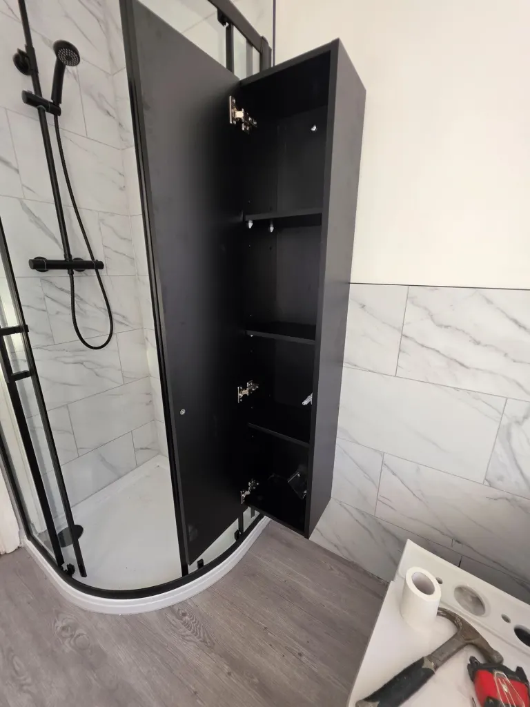 Bathroom refit with black fittings – Bathrooms