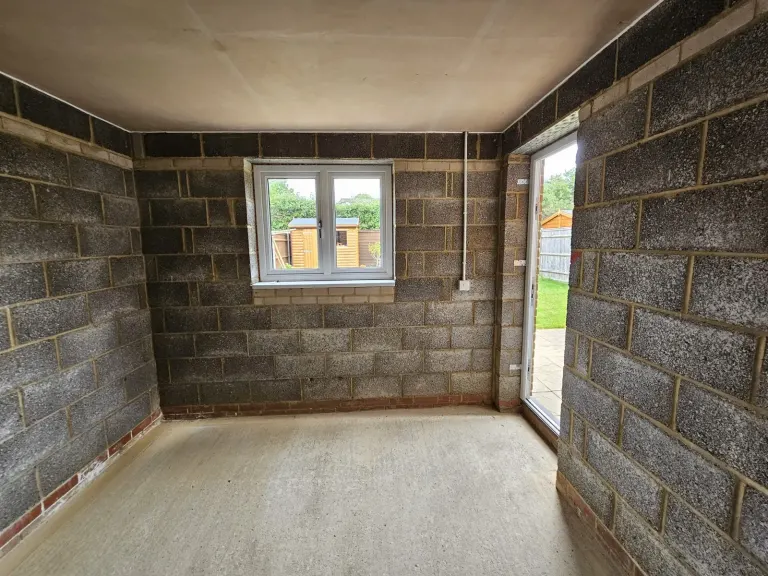 Garage converted to a living room – Refurbishment