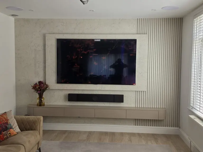 Panelled TV wall – Refurbishment
