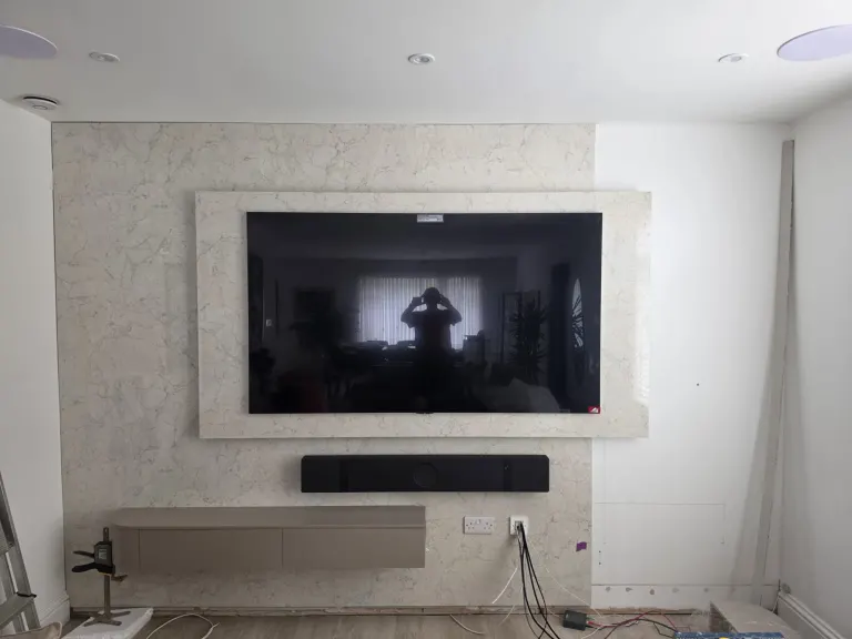 Panelled TV wall – Refurbishment